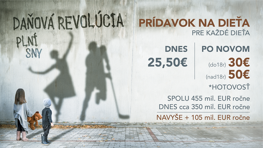 Daňová revolúcia - Prídavok na dieťa