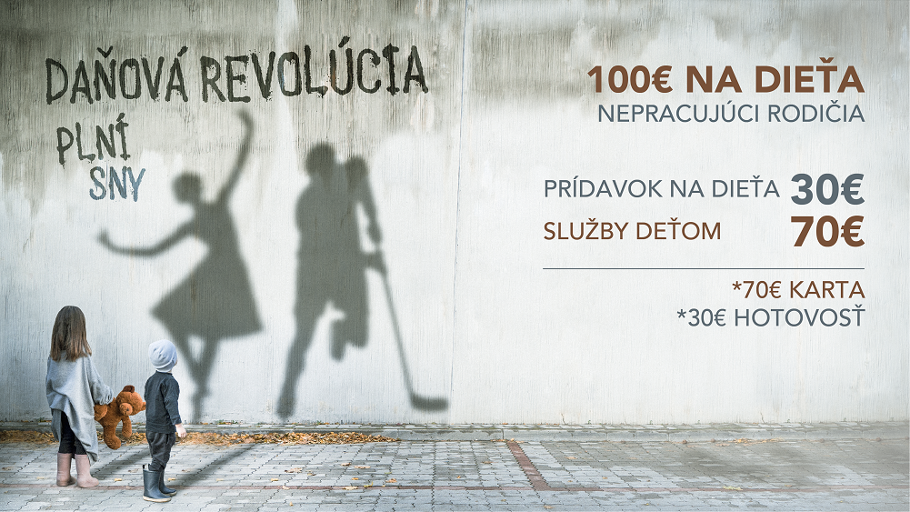 Daňová revolúcia - 100€ na dieťa