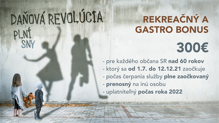 Daňová revolúcia - Rekreačný a gastro bonus