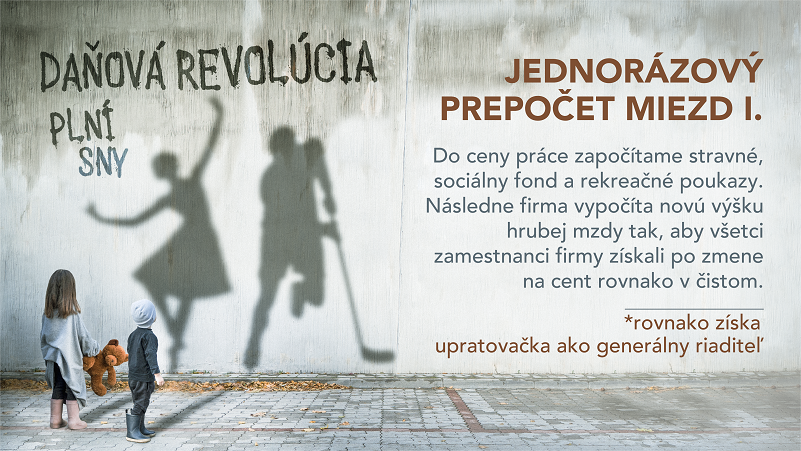 Daňová revolúcia - Jednorázový prepočet miezd I.