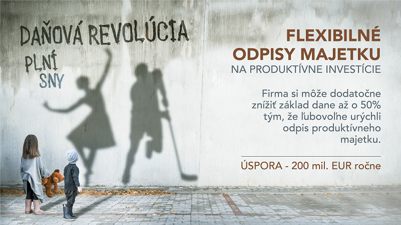 Daňová revolúcia - Flexibilné odpisy majetku